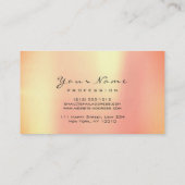 Makeup Beauty Peach Coral Metallic Lashes Glitter Visitekaartje (Achterkant)