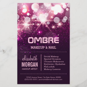 Makeup Beauty - Roze glitter Sparkles Flyer