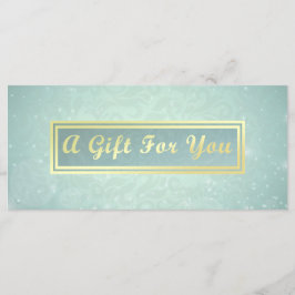 Makeup Beauty Salon Blue & Gold Gift Certificate