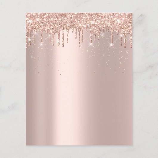 Makeup Beauty Salon Brown Glitter Price List Lash1 Flyer (Achterkant)