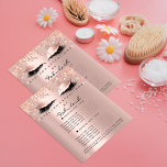 Makeup Beauty Salon Brown Glitter Price List Lash1 Flyer<br><div class="desc">florenceK luxe schoonheidssalon</div>