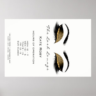 Makeup Beauty Salon Browns Openinguren Chocolate Poster