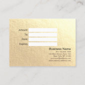 Makeup Beauty Salon Gift Certificate Chic Lipstick Kortingskaartje (Achterkant)