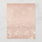 Makeup Beauty Salon Glitter Flyer Pink Gold Blush (Achterkant)