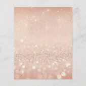 Makeup Beauty Salon Glitter Flyer Pink Gold Skinny (Achterkant)