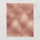 Makeup Beauty Salon Glitter Flyer Roos Gold Skinny (Achterkant)