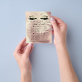 Makeup Beauty Salon Glitter Flyer Roos Gold Skinny (Hand)