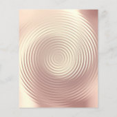 Makeup Beauty Salon Glitter Flyer Roos Gold Skinny (Achterkant)