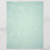 Makeup Beauty Salon Gold en Turquoise Damask Flora Flyer (Achterkant)