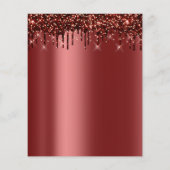 Makeup Beauty Salon Gold Glitter Flyer-parkschijve Flyer (Achterkant)