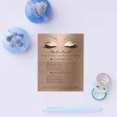 Makeup Beauty Salon Gold Glitter Flyer Skinny Lux1 (Enkel)