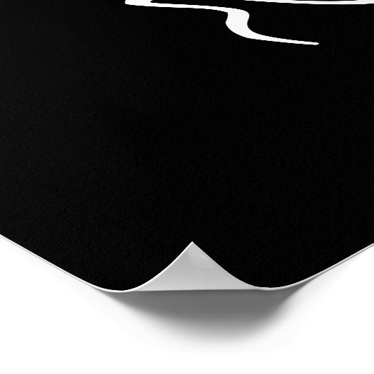 Makeup Beauty Salon Marble Lash Name Copper Marble Poster (Hoek)