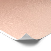 Makeup Beauty Salon Name Gold Glam Pink Eyebrows Poster (Hoek)