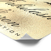 Makeup Beauty Salon Name Gold Glitter Sharon Poster (Hoek)