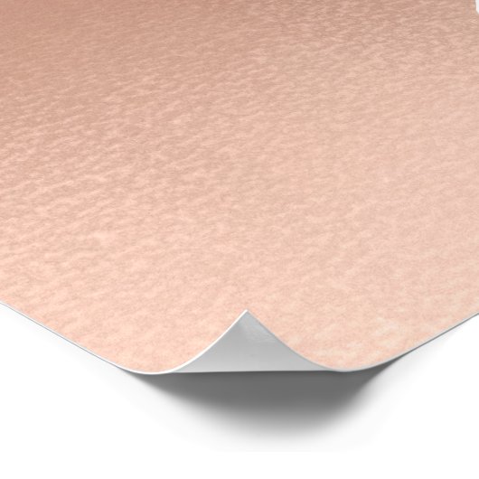 Makeup Beauty Salon Name Gold Pink Skinny Eyebrows Poster (Hoek)