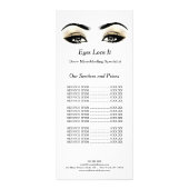 Makeup Beauty Salon Name Microblanding Lashes Reclamekaart (Voorkant)