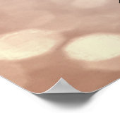 Makeup Beauty Salon Name Roos Gold Blush Eyebrow Poster (Hoek)