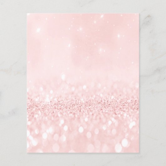 Makeup Beauty Salon Pink Glitter Flyer Powder Lash (Achterkant)