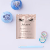 Makeup Beauty Salon Pink Glitter Flyer Spark Drive (Enkel)