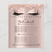 Makeup Beauty Salon Pink Glitter Flyer Spark Drive (Voorkant)