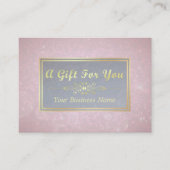 Makeup Beauty Salon Pink & Gold Gift Certificate Kortingskaartje (Voorkant)