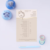 Makeup Beauty Salon Price List Flyer (Enkel)