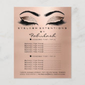 Makeup Beauty Salon Roos Glitter Flyer Browns Lash (Voorkant)