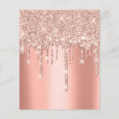 Makeup Beauty Salon Roos Glitter Flyer Coral Drive (Achterkant)