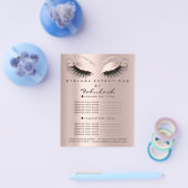Makeup Beauty Salon Roos Glitter Flyer Eyes Driver (Enkel)