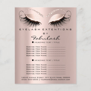 Makeup Beauty Salon Roos Glitter Flyer Eyes Driver