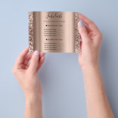 Makeup Beauty Salon Roos Glitter Flyer Hair Nails (Hand)