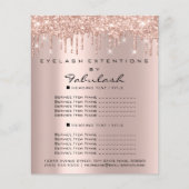 Makeup Beauty Salon Roos Glitter Flyer Spark Drive (Voorkant)