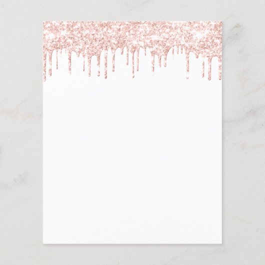 Makeup Beauty Salon Roos Glitter Flyer White Drive (Achterkant)