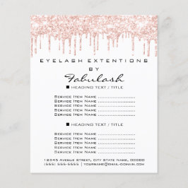 Makeup Beauty Salon Roos Glitter Flyer White Drive