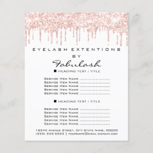 Makeup Beauty Salon Roos Glitter Flyer White Drive