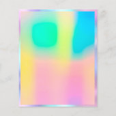 Makeup Beauty Salon Roos Glitter Holografen Flyer (Achterkant)