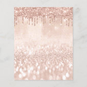 Makeup Beauty Salon Roos Glitter Price List Flyer (Achterkant)