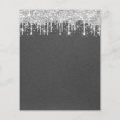 Makeup Beauty Salon Silver drijft grijs Kraft Flyer (Achterkant)