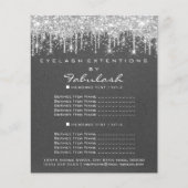 Makeup Beauty Salon Silver drijft grijs Kraft Flyer (Voorkant)