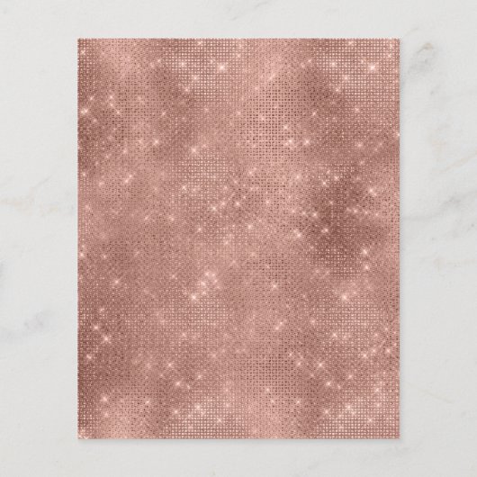 Makeup Beauty Salon Spark Glitter Flyer Blush Lash (Achterkant)