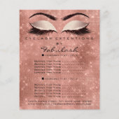 Makeup Beauty Salon Spark Glitter Flyer Blush Lash (Voorkant)