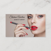 Makeup & Beauty Salon Visitenkarte  Visitekaartje (Voorkant)