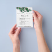 Makeup Beauty Salon Woodland Eucalyptus Organic Flyer (Hand)