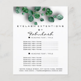 Makeup Beauty Salon Woodland Eucalyptus Organic Flyer