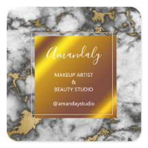 Makeup Beauty Shop Hartelijk dank Gold Marble Lijs