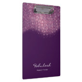 Makeup Beauty Studio Glitter Pink Paars Violet Klembord (Rechts)