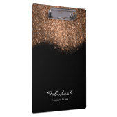 Makeup Beauty Studio Glitter Roos Gold Black White Klembord (Rechts)