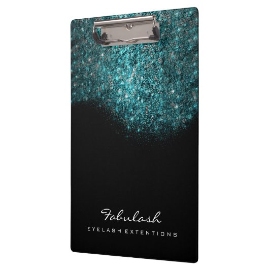 Makeup Beauty Studio Lashes Ocean Blue Sequin Klembord (Links)