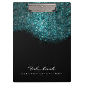 Makeup Beauty Studio Lashes Ocean Blue Sequin Klembord (Voorkant)
