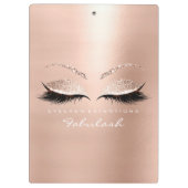 Makeup Beauty Studio Lashes Roos Gold White Klembord (Achterkant)